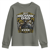 Best Mechanic Dad Ever Youth Sweatshirt Auto Repair Fathers Day Graphic