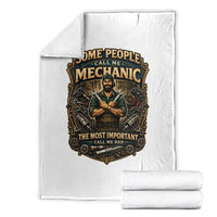 Some People Call Me Mechanic Important Call Me Dad Throw Blanket Fathers Day Gift