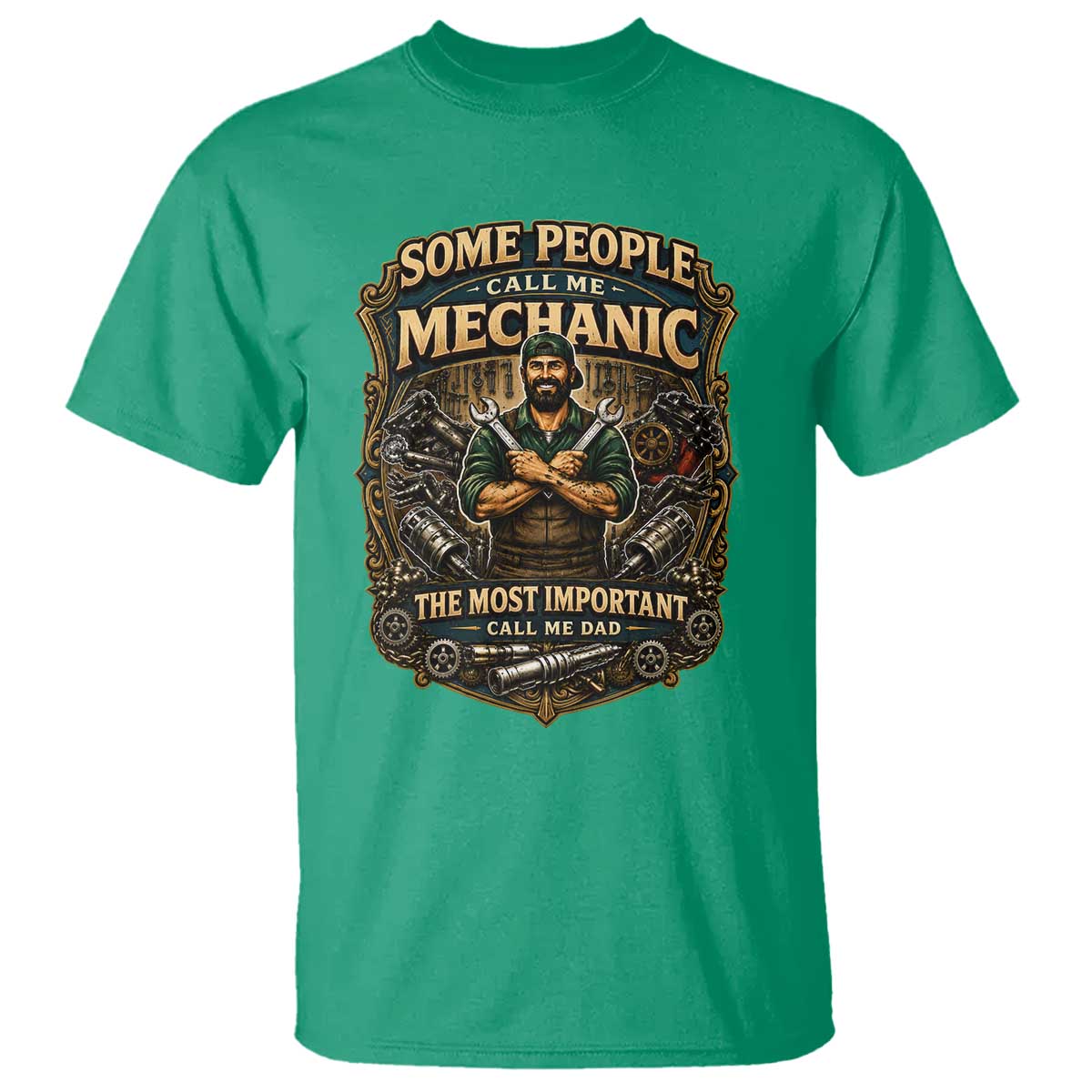 Some People Call Me Mechanic Important Call Me Dad T Shirt Fathers Day Gift