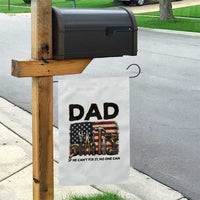 Mechanic Dad American Flag Garden Flag If He Cant Fix It No One Can