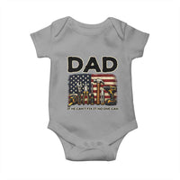 Mechanic Dad American Flag Baby Onesie If He Cant Fix It No One Can