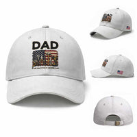 Mechanic Dad American Flag Baseball Cap If He Cant Fix It No One Can