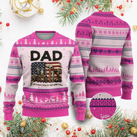 Mechanic Dad American Flag Ugly Christmas Sweater If He Cant Fix It No One Can