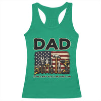 Mechanic Dad American Flag Racerback Tank Top If He Cant Fix It No One Can