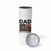 Mechanic Dad American Flag Skinny Tumbler If He Cant Fix It No One Can