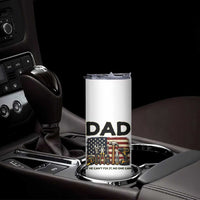 Mechanic Dad American Flag Skinny Tumbler If He Cant Fix It No One Can