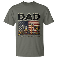 Mechanic Dad American Flag T Shirt If He Cant Fix It No One Can