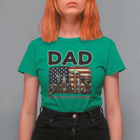 Mechanic Dad American Flag T Shirt For Women If He Cant Fix It No One Can