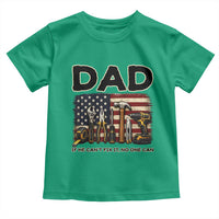 Mechanic Dad American Flag Toddler T Shirt If He Cant Fix It No One Can