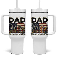 Mechanic Dad American Flag Tumbler With Handle If He Cant Fix It No One Can