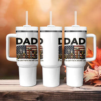 Mechanic Dad American Flag Tumbler With Handle If He Cant Fix It No One Can