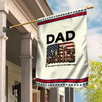 Mechanic Dad American Flag Patriotic Garden Flag If He Cant Fix It No One Can
