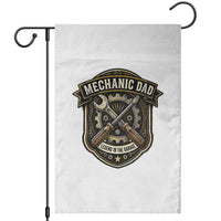 Mechanic Dad Legend In The Garage Garden Flag Funny Auto Repair Fathers Day Gift