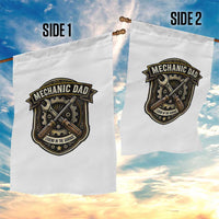 Mechanic Dad Legend In The Garage Garden Flag Funny Auto Repair Fathers Day Gift