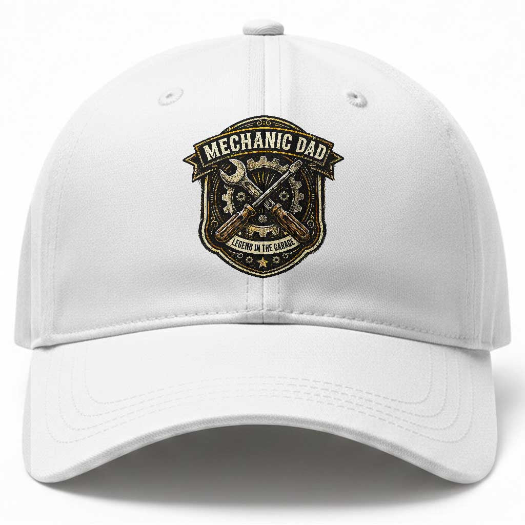 Mechanic Dad Legend In The Garage Baseball Cap Funny Auto Repair Fathers Day Gift