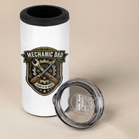 Mechanic Dad Legend In The Garage 4 in 1 Can Cooler Tumbler Funny Auto Repair Fathers Day Gift