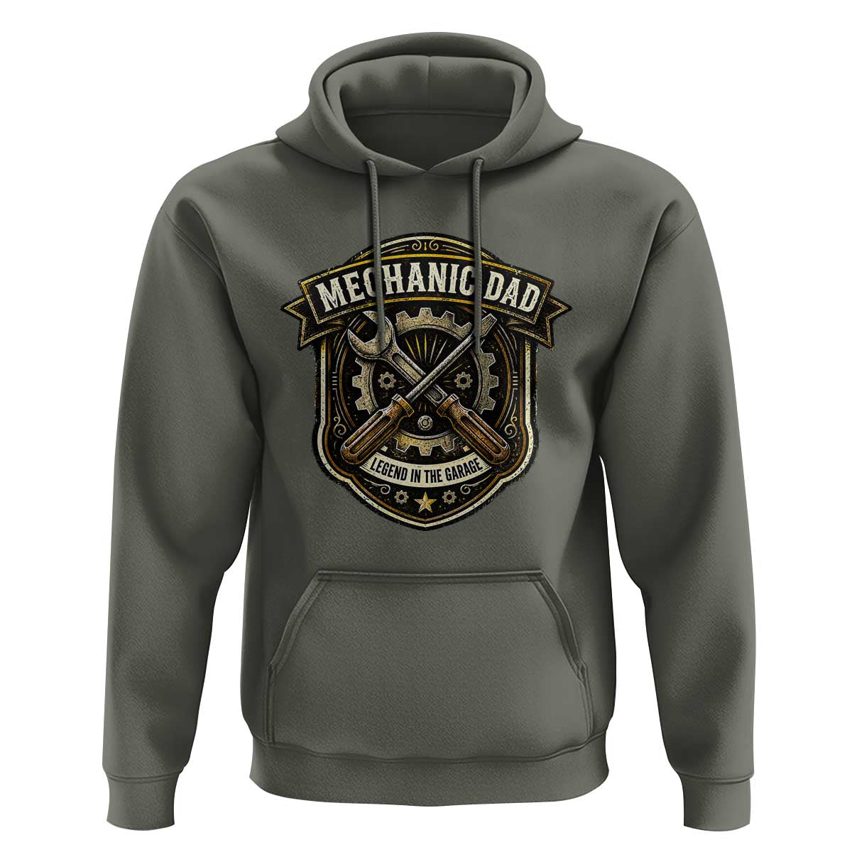 Mechanic Dad Legend In The Garage Hoodie Funny Auto Repair Fathers Day Gift
