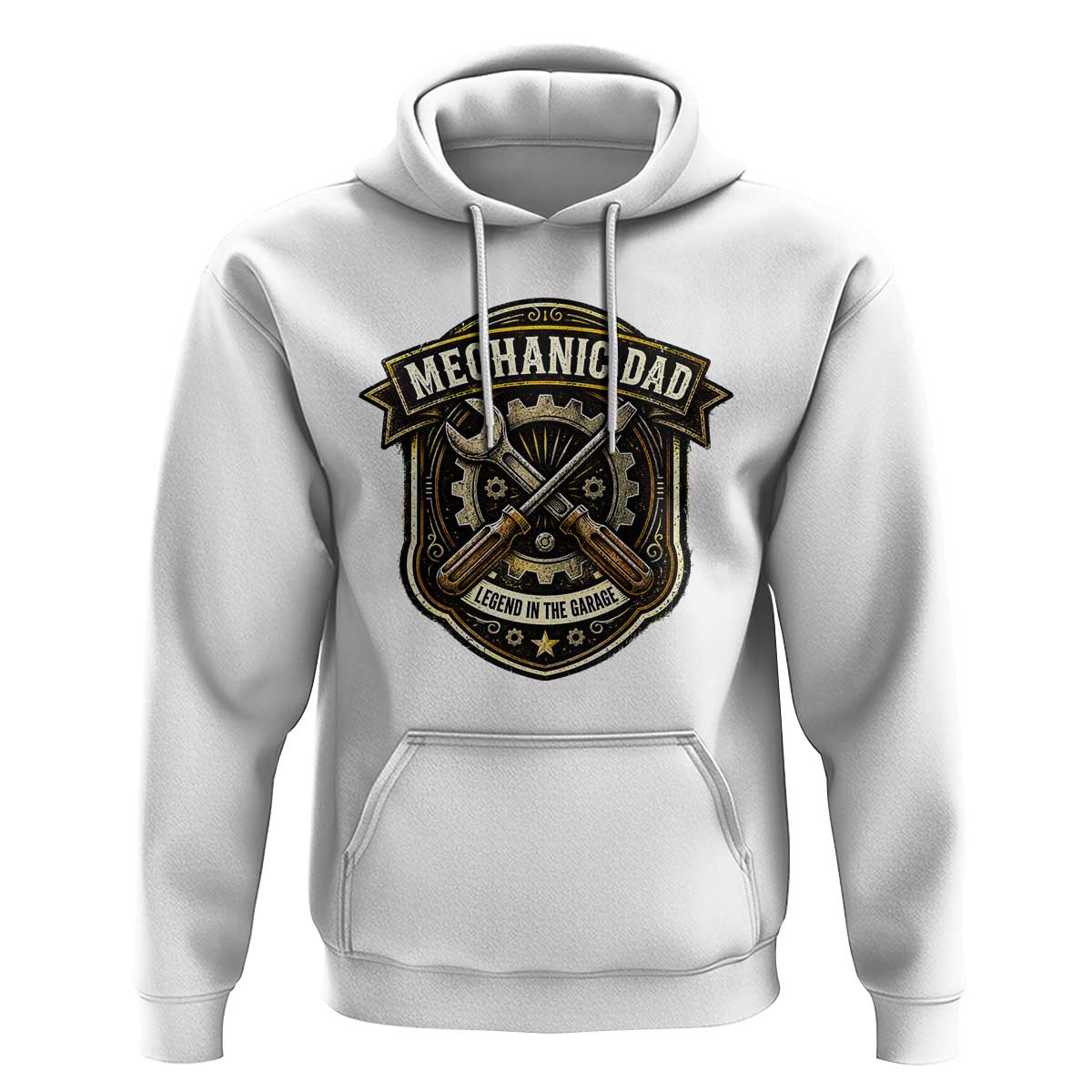 Mechanic Dad Legend In The Garage Hoodie Funny Auto Repair Fathers Day Gift