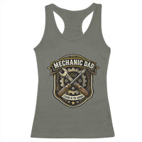 Mechanic Dad Legend In The Garage Racerback Tank Top Funny Auto Repair Fathers Day Gift