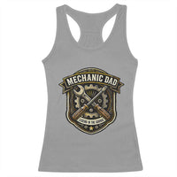 Mechanic Dad Legend In The Garage Racerback Tank Top Funny Auto Repair Fathers Day Gift