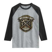 Mechanic Dad Legend In The Garage Raglan Shirt Funny Auto Repair Fathers Day Gift