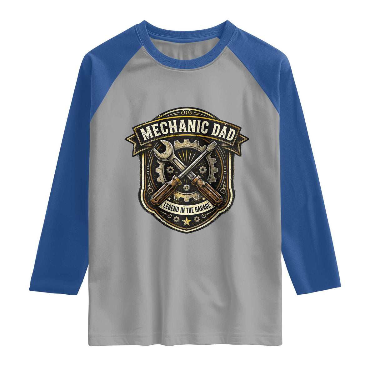 Mechanic Dad Legend In The Garage Raglan Shirt Funny Auto Repair Fathers Day Gift
