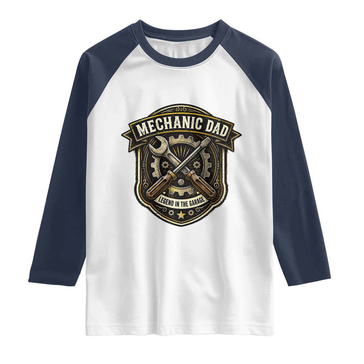 Mechanic Dad Legend In The Garage Raglan Shirt Funny Auto Repair Fathers Day Gift