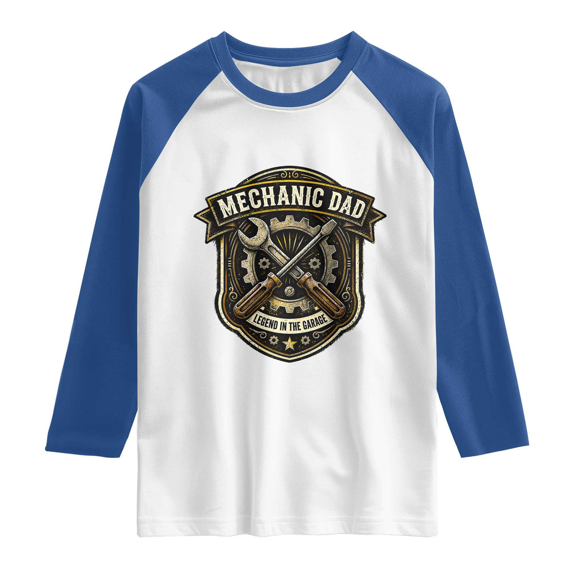 Mechanic Dad Legend In The Garage Raglan Shirt Funny Auto Repair Fathers Day Gift