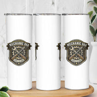 Mechanic Dad Legend In The Garage Skinny Tumbler Funny Auto Repair Fathers Day Gift