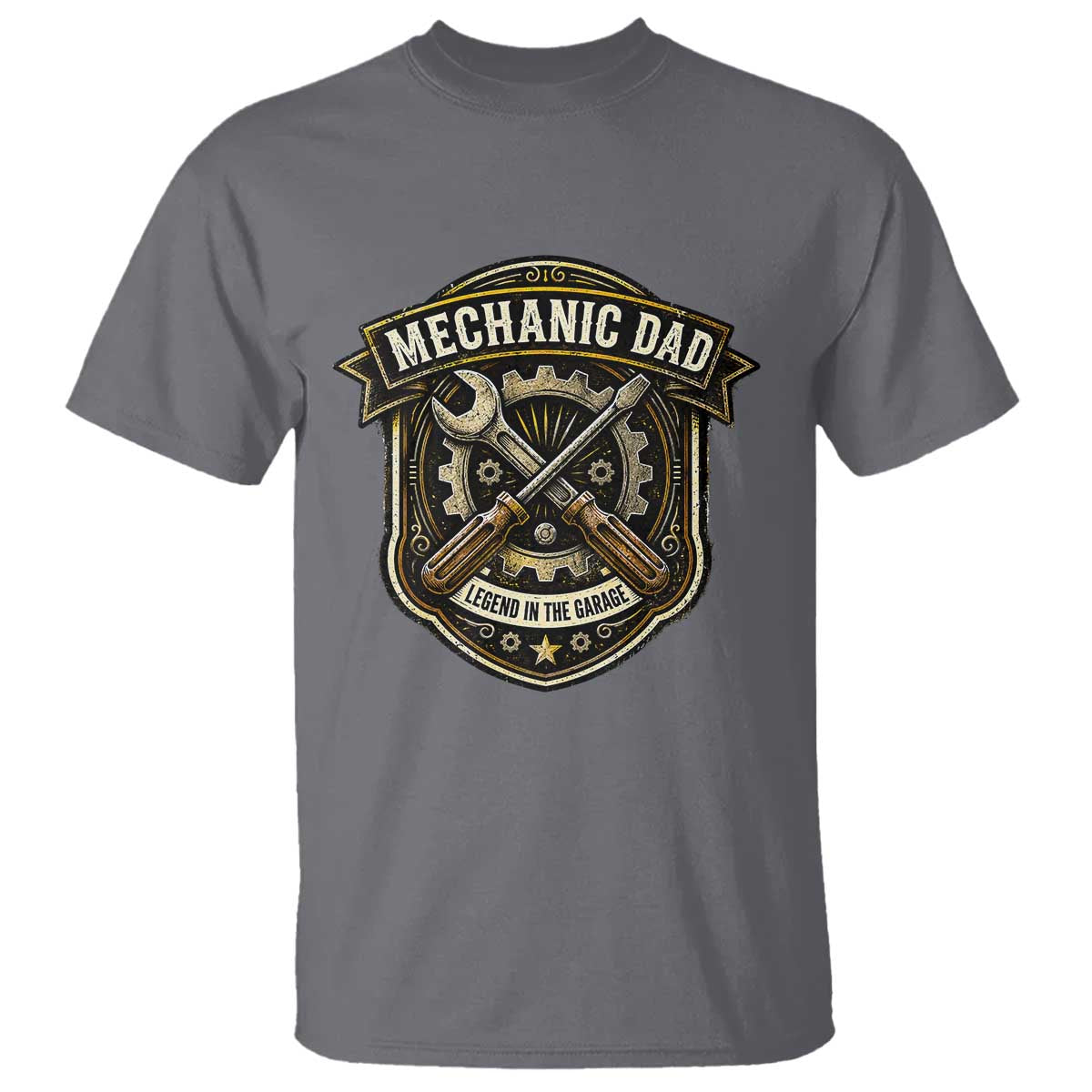 Mechanic Dad Legend In The Garage T Shirt Funny Auto Repair Fathers Day Gift