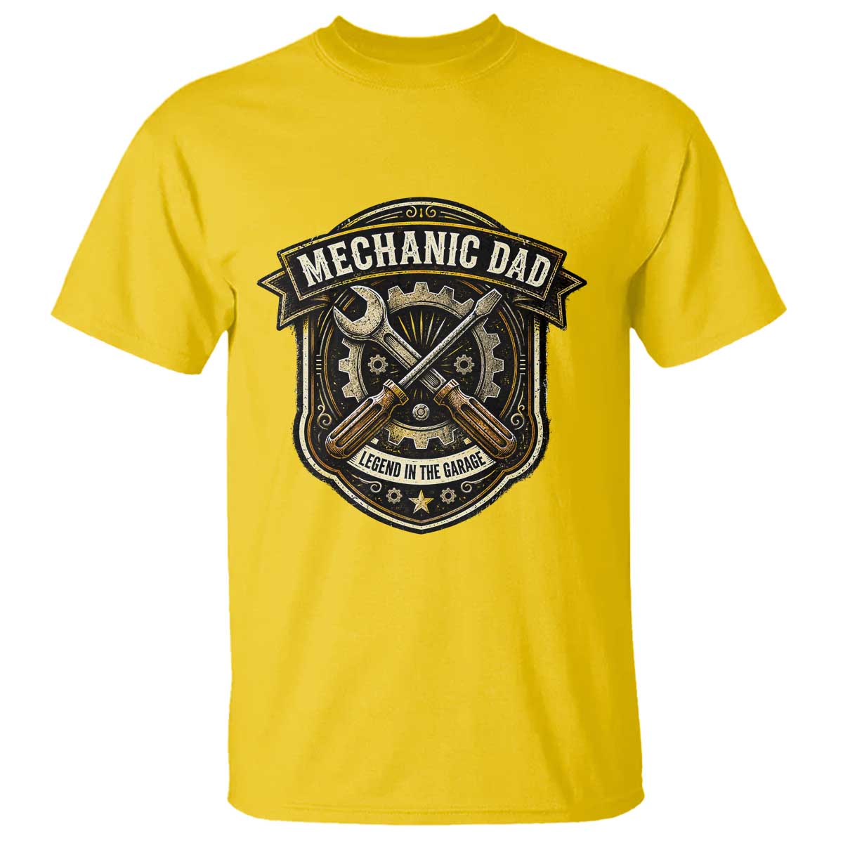 Mechanic Dad Legend In The Garage T Shirt Funny Auto Repair Fathers Day Gift