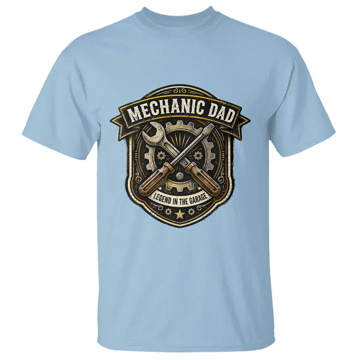 Mechanic Dad Legend In The Garage T Shirt Funny Auto Repair Fathers Day Gift
