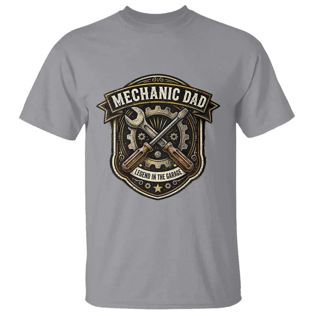 Mechanic Dad Legend In The Garage T Shirt Funny Auto Repair Fathers Day Gift