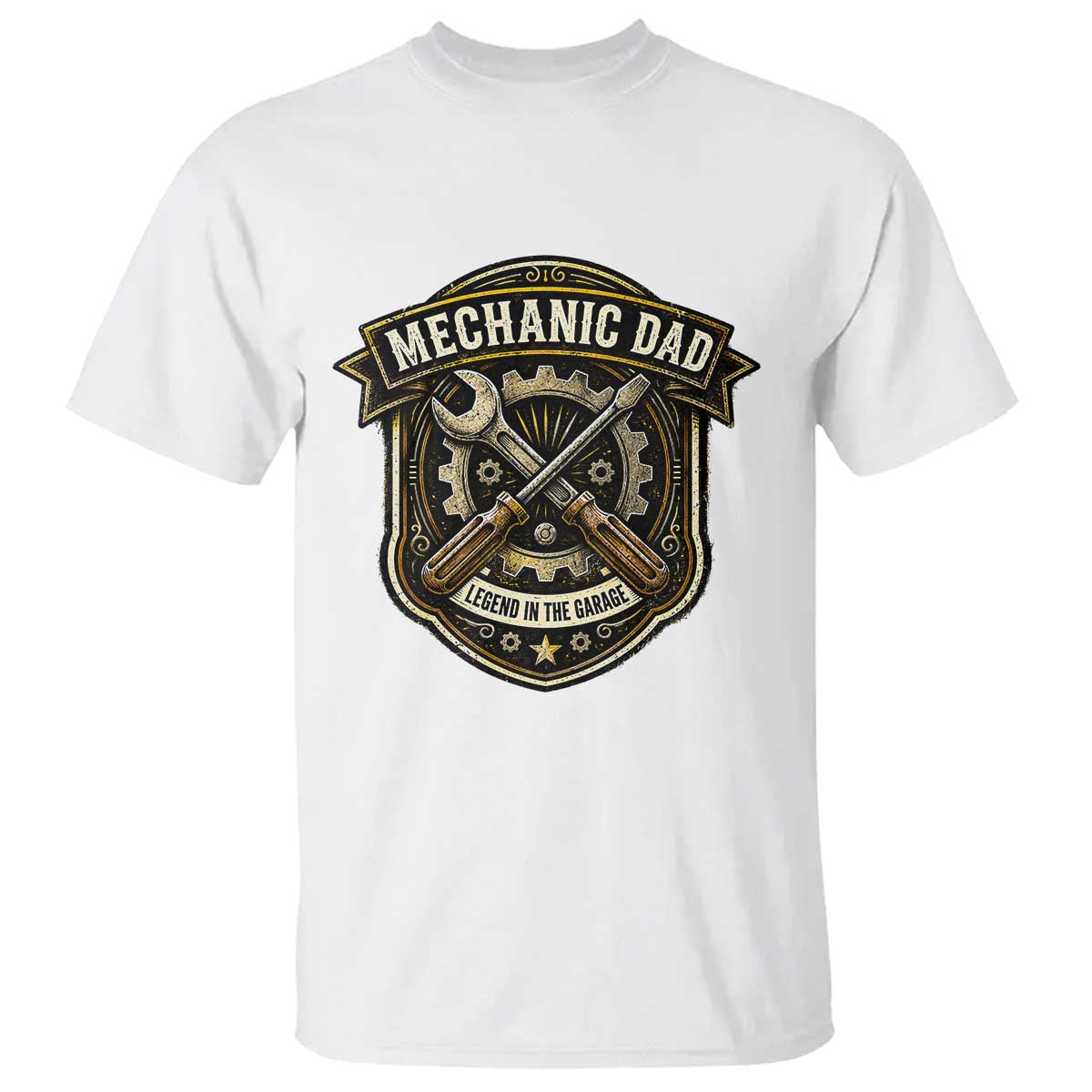 Mechanic Dad Legend In The Garage T Shirt Funny Auto Repair Fathers Day Gift