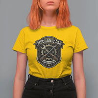 Mechanic Dad Legend In The Garage T Shirt For Women Funny Auto Repair Fathers Day Gift