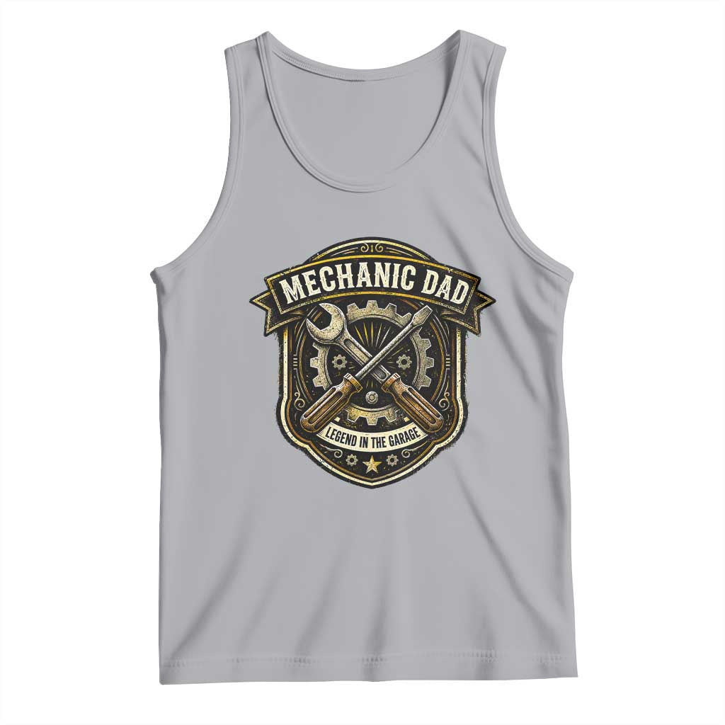 Mechanic Dad Legend In The Garage Tank Top Funny Auto Repair Fathers Day Gift