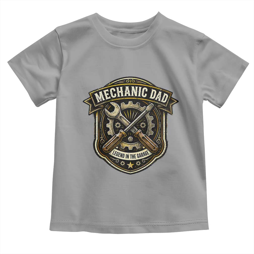 Mechanic Dad Legend In The Garage Toddler T Shirt Funny Auto Repair Fathers Day Gift