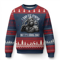 Funny Gorilla Mechanic Ugly Christmas Sweater I Can Fix Stupid But Its Gonna Hurt