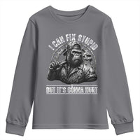 Funny Gorilla Mechanic Youth Sweatshirt I Can Fix Stupid But Its Gonna Hurt