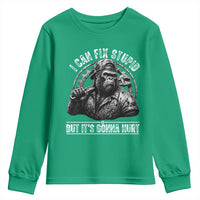Funny Gorilla Mechanic Youth Sweatshirt I Can Fix Stupid But Its Gonna Hurt