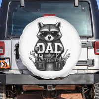 Funny Raccoon Dad Mechanic Spare Tire Cover Trash Panda Fathers Day Gift