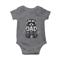 Funny Raccoon Dad Mechanic Baby Onesie Trash Panda Fathers Day Gift