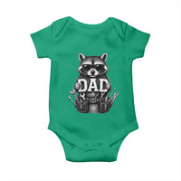 Funny Raccoon Dad Mechanic Baby Onesie Trash Panda Fathers Day Gift