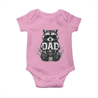 Funny Raccoon Dad Mechanic Baby Onesie Trash Panda Fathers Day Gift