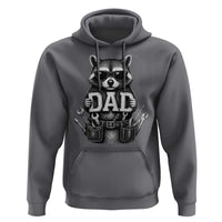 Funny Raccoon Dad Mechanic Hoodie Trash Panda Fathers Day Gift
