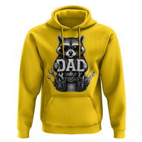 Funny Raccoon Dad Mechanic Hoodie Trash Panda Fathers Day Gift