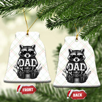 Funny Raccoon Dad Mechanic Ceramic Ornament Trash Panda Fathers Day Gift
