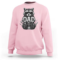 Funny Raccoon Dad Mechanic Sweatshirt Trash Panda Fathers Day Gift