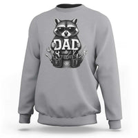 Funny Raccoon Dad Mechanic Sweatshirt Trash Panda Fathers Day Gift