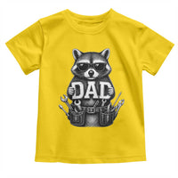 Funny Raccoon Dad Mechanic Toddler T Shirt Trash Panda Fathers Day Gift